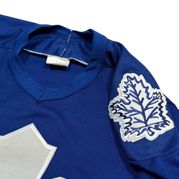 Vintage 90s CCM Toronto Maple Leafs Logo Blue Home Hockey Jersey Mens Medium - Picture 8 of 13